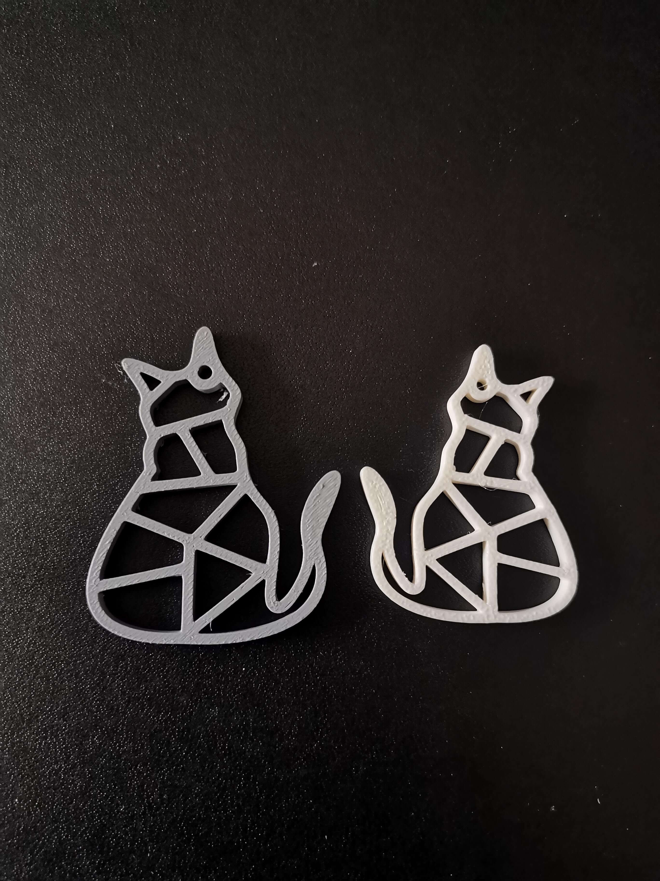 Llavero minimalista Gato (Impresión 3D)